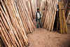Sprzedawca bambusów w Nagaur (Rajastan)